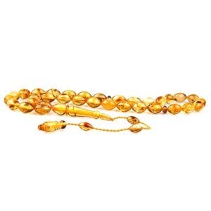 Fossil Amber Rosary