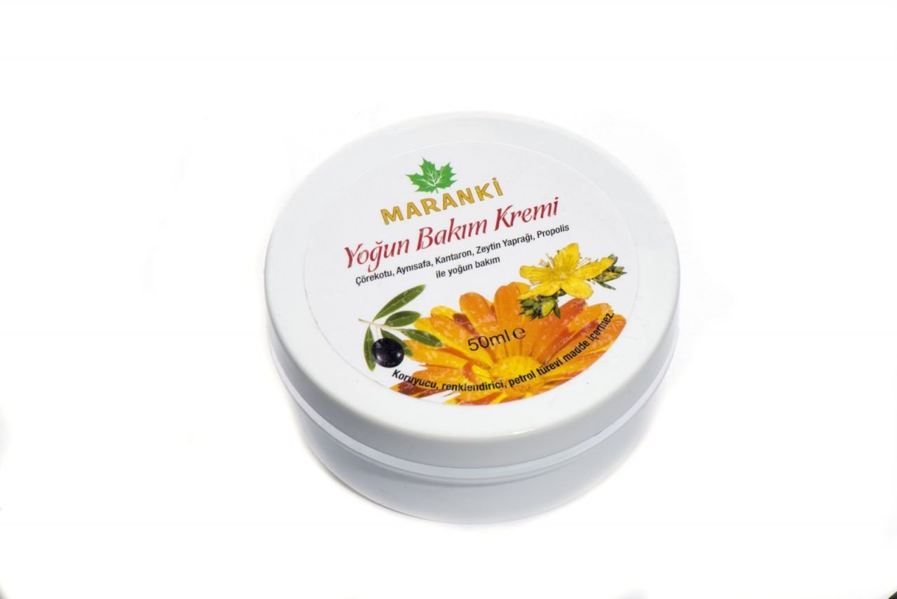 Maranki Çörekotu, Kantaron, Zeytin Yaprağı, Propolis İçerikli Aynısefa'lı Krem-Yoğun Bakım Kremi 50 ml