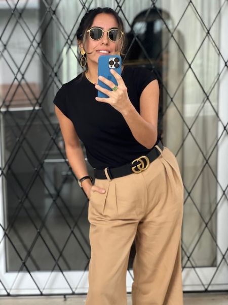 Bisiklet Yaka Siyah Sinu Tshirt
