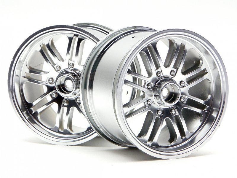 8 SPOKE WHEEL SATIN CHROME/2PC 83X56MM