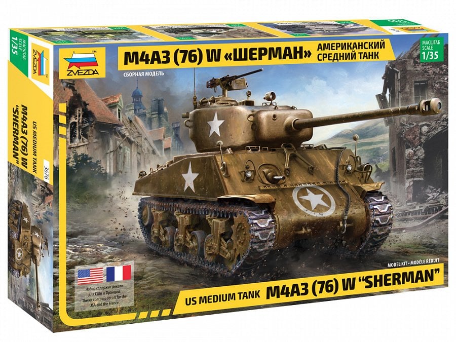 1/35 M4 A3 Sherman Tank (76mm)