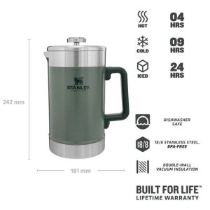 Stanley French Press Classic 1.4 L - Yeşil