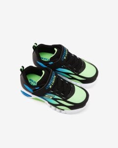 Skechers Flex-Glow - Dezlom Küçük Erkek Çocuk Siyah Işıklı Spor Ayakkabı 400016N BBLM