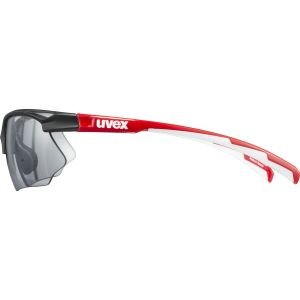 Uvex Sportstyle 802 V Bisiklet Gözlüğü - Siyah Kırmızı Beyaz