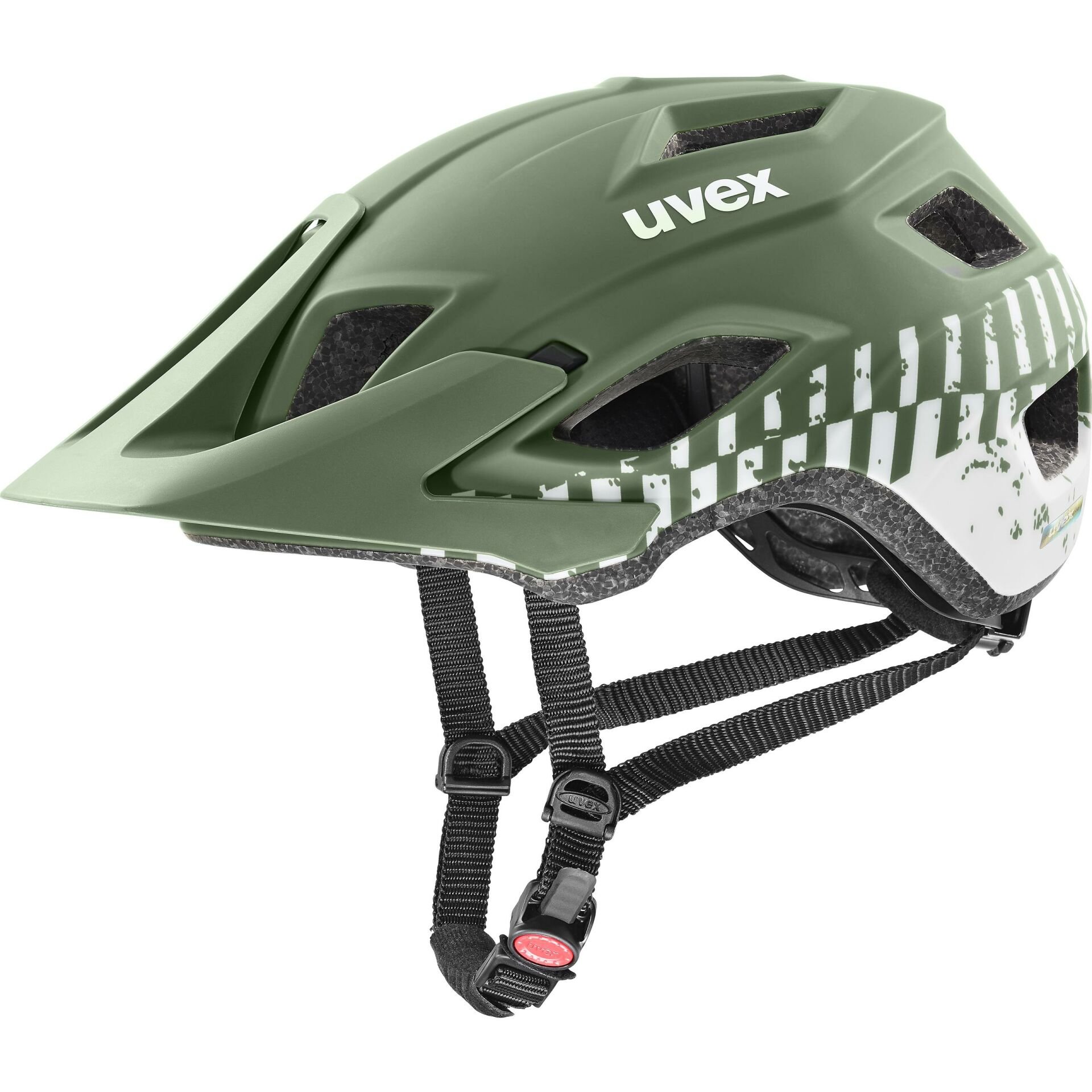 Uvex Access Yetişkin Bisiklet Kaskı - Mat Yeşil Beyaz