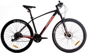 Geotech Mode Elite 27,5 Jant 27 Vites HD Dağ Bisikleti - Mat Siyah Kırmızı 2024