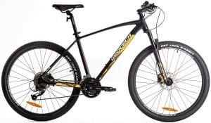 Geotech Mode Elite 27,5 Jant 27 Vites HD Dağ Bisikleti - Mat Siyah Sarı 2024