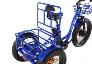 Geotech Trio Deluxe Elektrikli Üç Tekerlekli Kargo Bisikleti Mavi 2024
