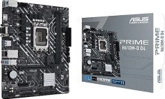 ASUS PRIME H610M-D D4 INTEL H610 LGA1700 DDR4 3200 HDMI VGA M2 USB3.2 COM MATX ASUS 5X PROTECTION III ARMOURY CRATE AI SUİTE 3