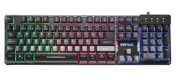 Everest Kb-Gx9 Mekanik Hisli Metal Kasa Gökkuşağı Aydınlatmalı Gaming Klavye