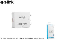 S-Link SL-HRC2 HDMI TO AV 1080P Mini Model Dönüştürücü