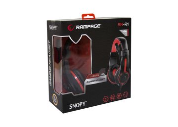 Rampage SN-R1 Kırmızı/Siyah Oyuncu Mikrofonlu Kulaklık