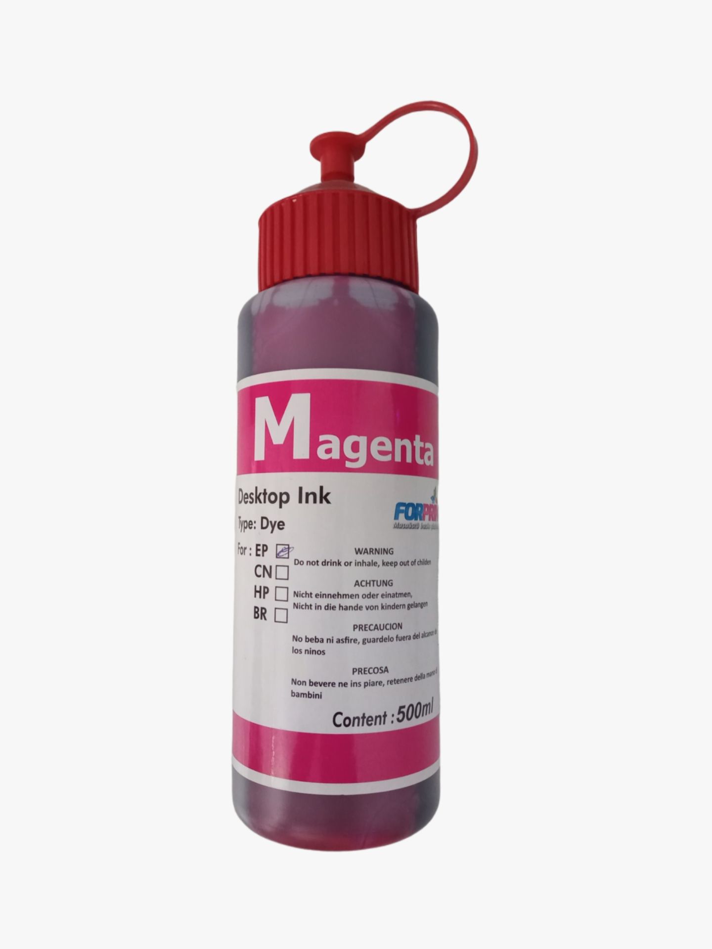 Canon Uyumlu Bitmeyen Kartuş Mürekkebi 500 Ml Kırmızı