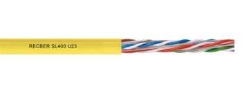 Reçber SL400 Category 6 U/UTP 4x2x23AWG 305 mt. Ekstra Esnek Dayanıklı 1Gigabit Ethernet Destekli Poe ve Poe+ Özellikli Full Bakır Gri Renk Cat6 Kablo