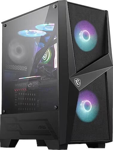 MSI MAG FORGE 100R TEMPERLI CAM 2X A-RGB FAN ,1X 120MM FAN ATX GAMING BILGISAYAR KASASI