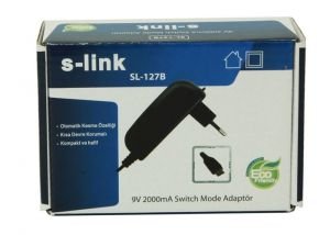 S-link SL-127B 9V 2A Mini Usb 1.2m Tablet Adaptörü