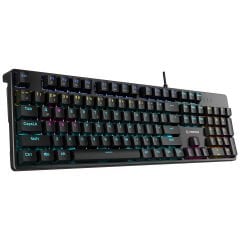Rampage KB-MK2 Nimbus Siyah USB Rainbow Aydınlatmalı Red Switch 26 Tuş Anti-Ghosting Mekanik Gaming Oyuncu Klavye Rampage