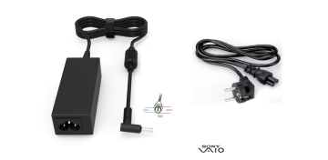 Compaxe CLS-106 Sony Vaio Notebook Şarj Aleti Sony Vaio 65W 16V 4A Adaptör...Yüksek Verimli İğneli Yuvarlak T Uçlu Kolay Taşınır Minimal Tasarımlı Sony Vaio Adaptör