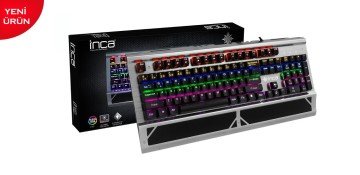 Inca Ophira IKG-444 Mavi Mekanik Switch Profesyonel RGB Gaming Klavye - 13 Mod RGB