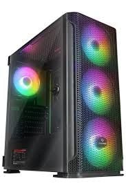 Rampage TRAPPER 750W 80+ BRONZE Manyetik Temperli Camlı 3*14cm+1*12cm ARGB E-ATX Mid-T Gaming Oyuncu Kasası