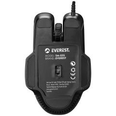 Everest SM-G55 X-FORA Usb Siyah 7D Optik 7200dpi LED Işıklı Gaming Oyuncu Mouse