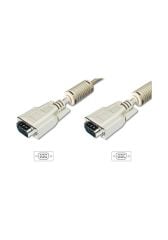 DIGITUS AK-310103-100E 10MT  VGA MONİTÖR KABLOSU BEYAZ