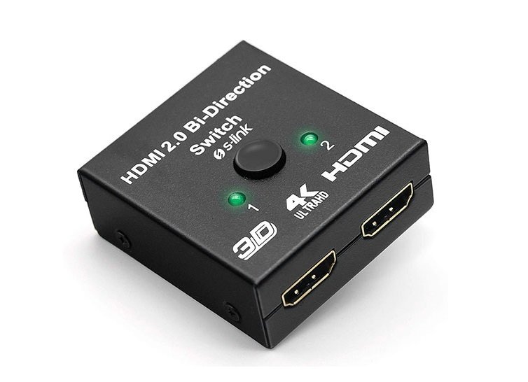 2 Port Hdmi Switch Ve Splitter S-Link SL-LU613 Çift Yönlü Bidirectional