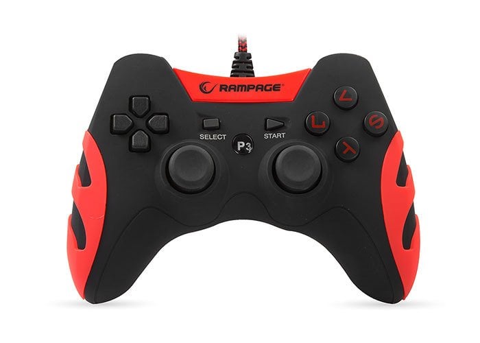 Snopy Rampage SG-R218 PS3/PC X INPUT Kırmızı USB 1.8m Joypad