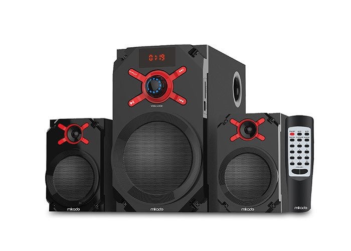 Mikado MD-1512 2+1 10W+5W*2 Siyah Usb+SD+Fm Destekli Multimedia Bluetooth Speaker