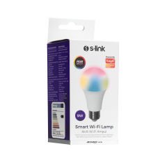 S-Link Swapp SL-RGB9 Smart/Akıllı RGB Lamba/Ampul 9W 50Hz 800lm Wifi TUYA Destekli