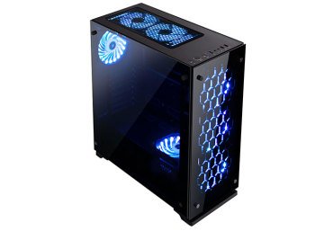 Rampage MAJESTY Tempered Glass Cam 3*120mm RGB Led Fan Usb3.0 + 2*Usb2.0 Pencereli Kasa