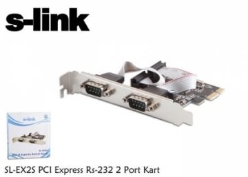 S-link SL-EX2S PCI Express Rs-232 2 Port Kart