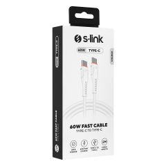 S-link SW-C135 2M 3A Type C to TypeC Hızlı Data + Sarj Kablosu