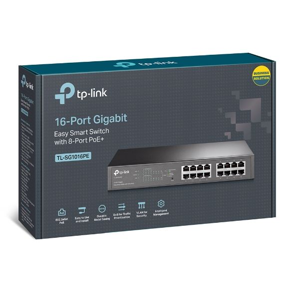 TP-LINK TL-SG1016PE 16PORT 10/100/1000 YÖNETİLEBİLİR POE SWITCH