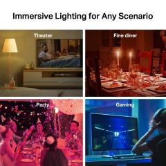TP-LINK TAPO L530E (2-PACK) AYARLANABİLİR IŞIK SEVİYELİ AKILLI WI-FI MULTICOLOR LED AMPUL
