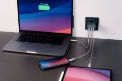 32201 GNC-65 GaN Charger 65W with 2 x USB-C® PD 65W / 1 x USB-A QC 3.0