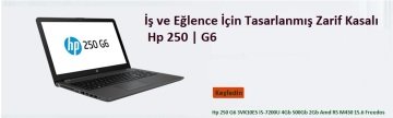Hp 250 G6 3VK10ES i5-7200U 4Gb 500Gb 2Gb Amd R5 M430 15.6'' Freedos - Hp İş ve Eğlence