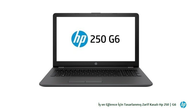 Hp 250 G6 3VK10ES i5-7200U 4Gb 500Gb 2Gb Amd R5 M430 15.6'' Freedos - Hp İş ve Eğlence