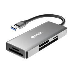 S-link SL-CR51 TypeC ve USB3.0 CF, SD, M2, Micro SD, MS 5 in 1 Metal Kart Okuyucu