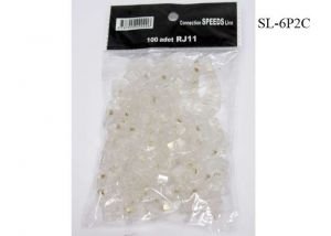 S-link SL-6P2C RJ-11 100 Lü Paket Telefon Jack