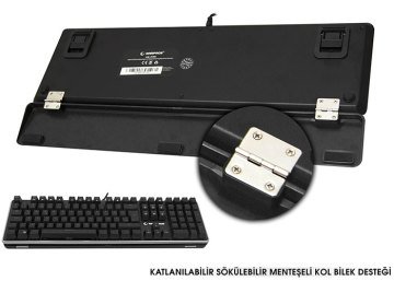 Rampage KB-R96 Ultımate Full Rgb Optik Mekanik Oyuncu Klavyesi - Su Geçirmez Mekanik Klavye