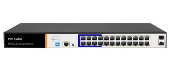 PS3024GS Managed Gigabit 24+2 Port PoE Switch