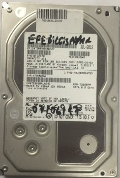 HİTACHİ 2 TB 3.5'' HDD SPOT / REFURBİSHED KAYIT DİSKİ (1,5 YIL GARANTİLİ)