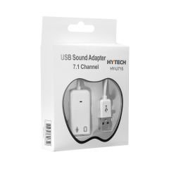 Hytech HY-U715 7.1 Dual Channel Kablolu USB Beyaz Ses Kartı
