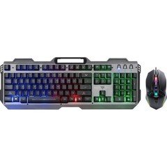Platoon PL-356 Kablolu Q Klavye Mouse Set Gri