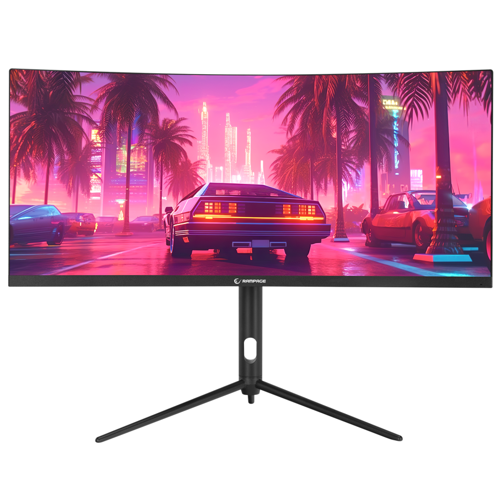 Rampage RAIDEN RA30R200C 30 200Hz 1ms AUO VA WFHD AdaptiveSync RGB Pivot Curved Oyuncu Monitörü