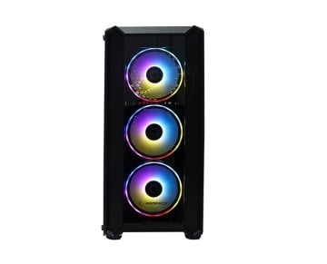 Rampage Hardy Rainbow 600W 80 Plus Gaming Kasa - Temper Cam 4 Adet Fan