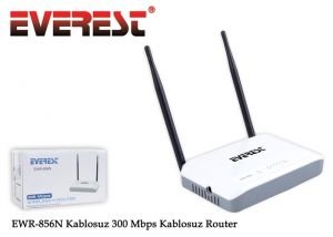 Everest EWR-856N Kablosuz 300 Mbps Repeater + Access Point Kablosuz Router
