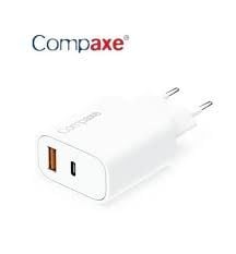COMPAXE CTA-150QCUL24 18W 5V 3A/ 9V 2A/ 12V 1.5A QC + USB TO LIGHTNING 2.4 A KABLOLU SET BEYAZ