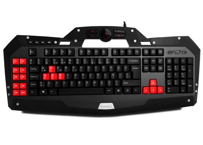 Everest Rampage DLK-5110 Siyah USB Makrolu Oyun Q Klavye